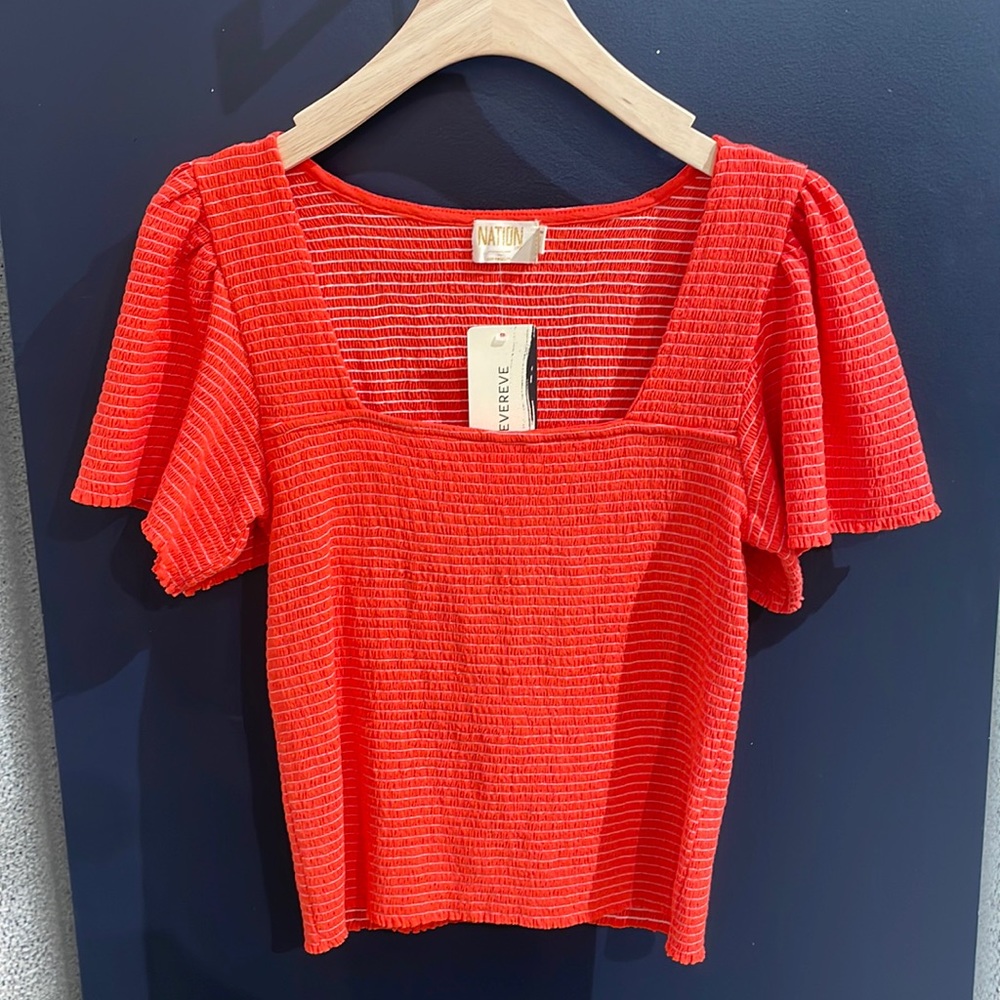 Nation LTD smocked top
